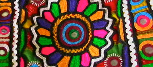 Prints and Patterns III: Embroidery in colorful states!