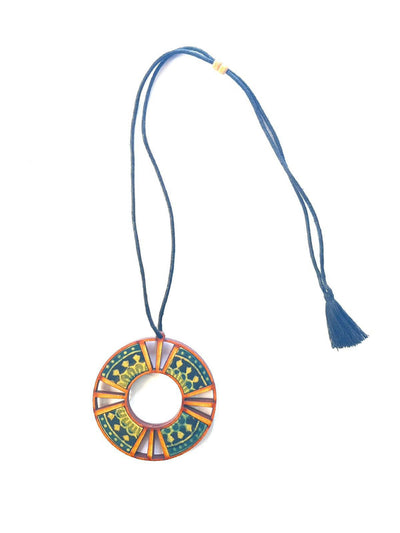 Ethnic Tribal Inspired Wooden Necklace | Basic View