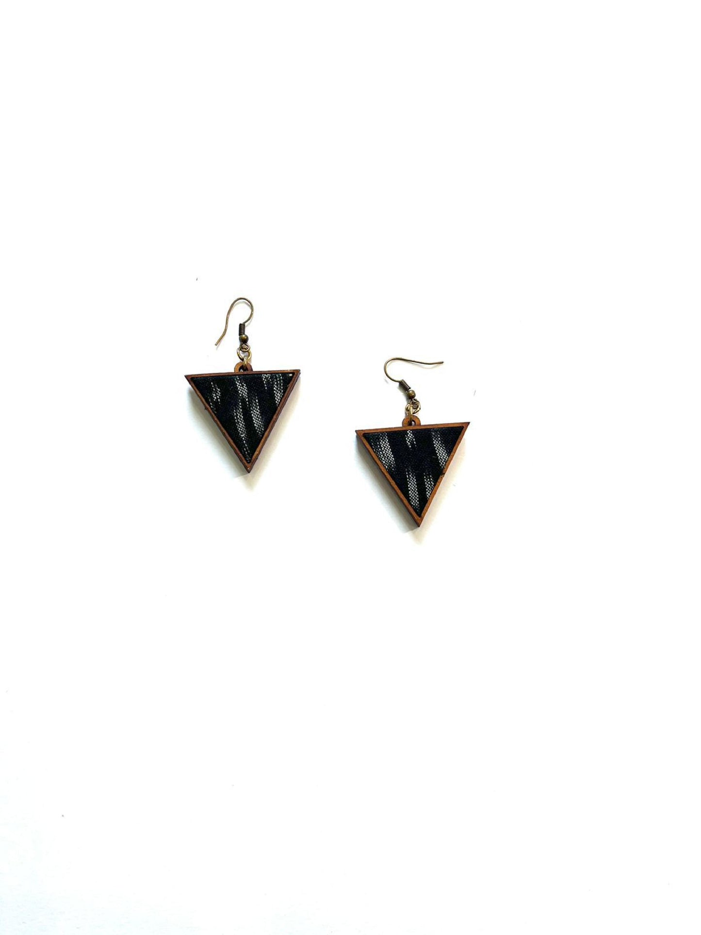 Tribal Inspired Wooden Earrings | Basic View