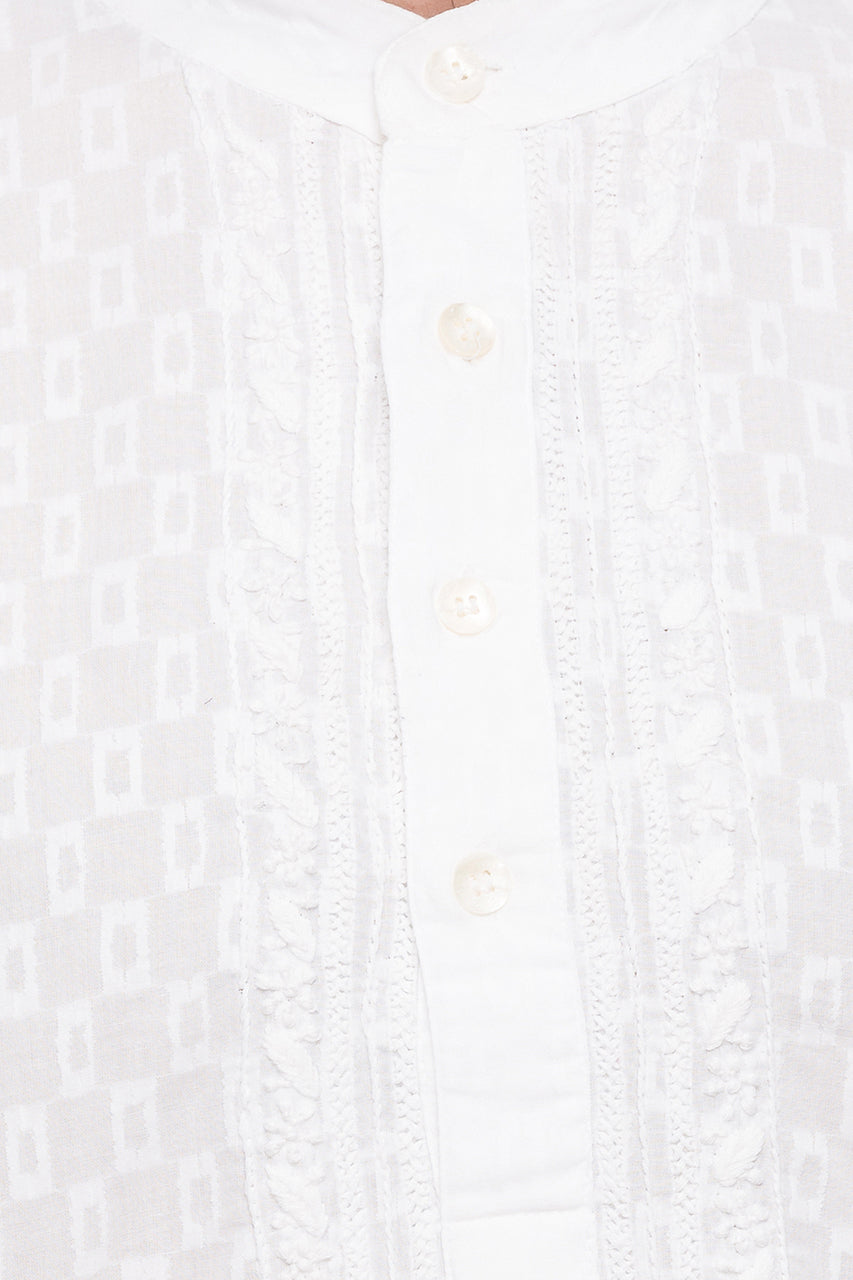 Short kurta tunic with embroidery | Shatranj