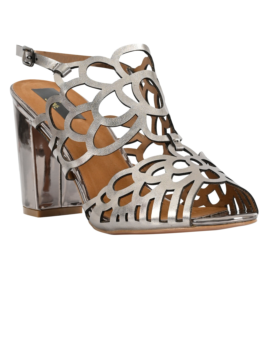 Jove Women's Strappy Sandals Gunmetal
