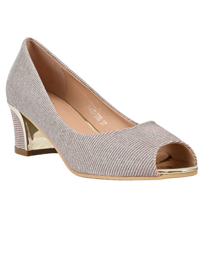 Jove Women's Peep Toe Pumps Pink