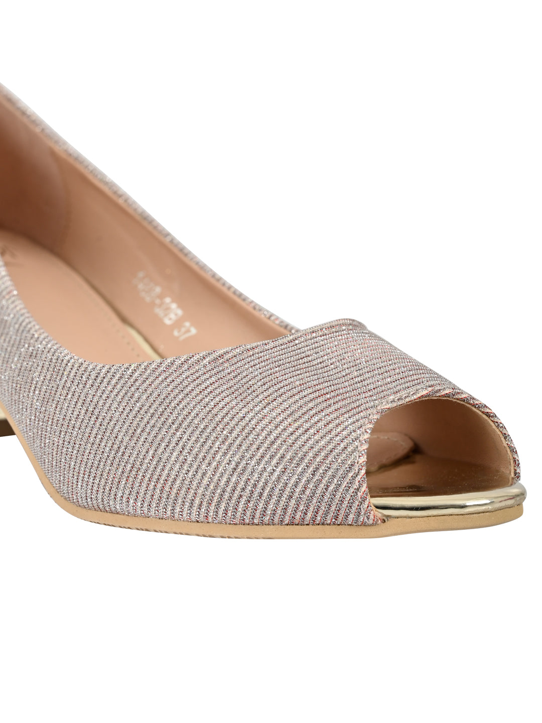 Jove Women's Peep Toe Pumps Pink