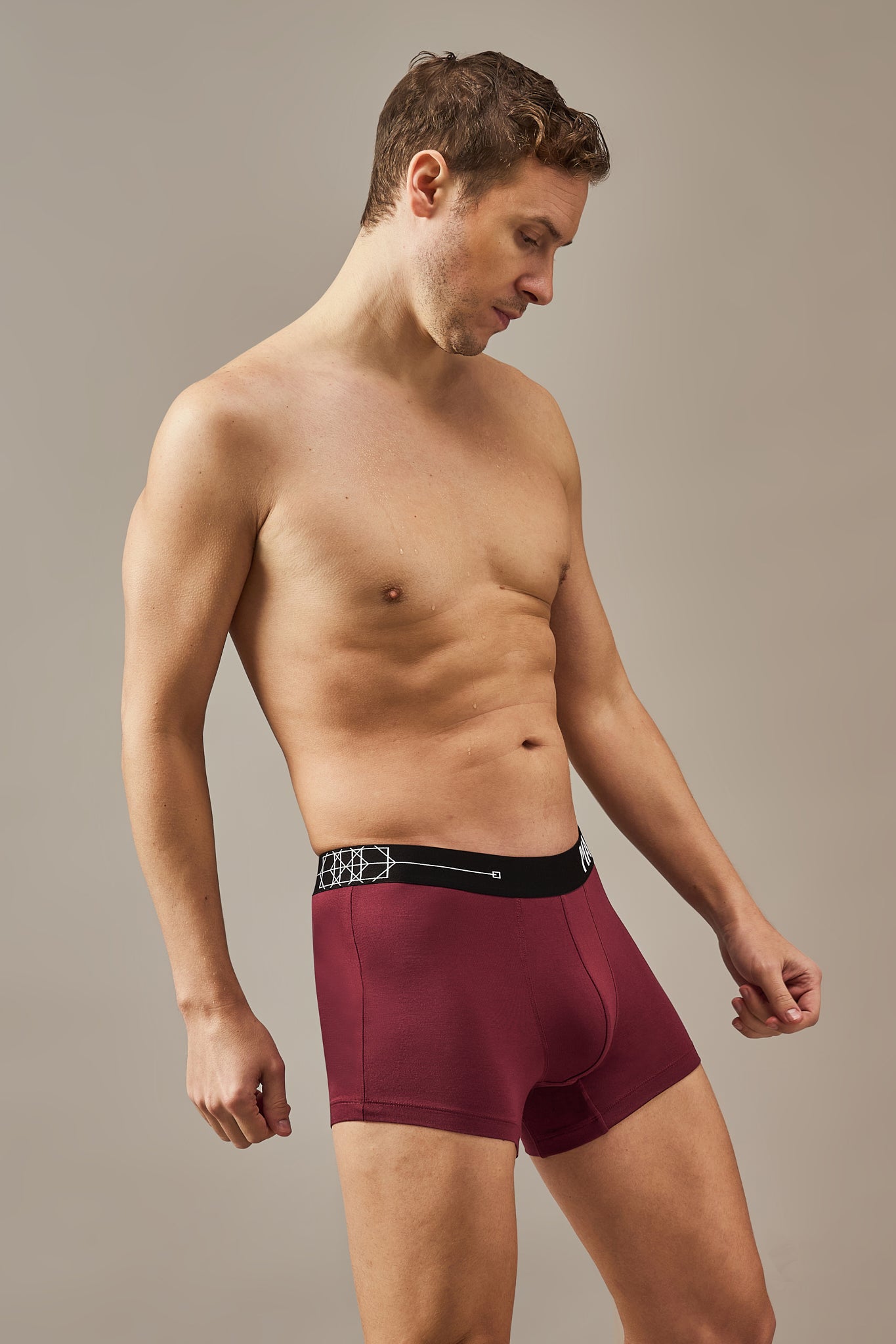Men's Essentials - Classic Premium Modal Trunks - Merlot Wine