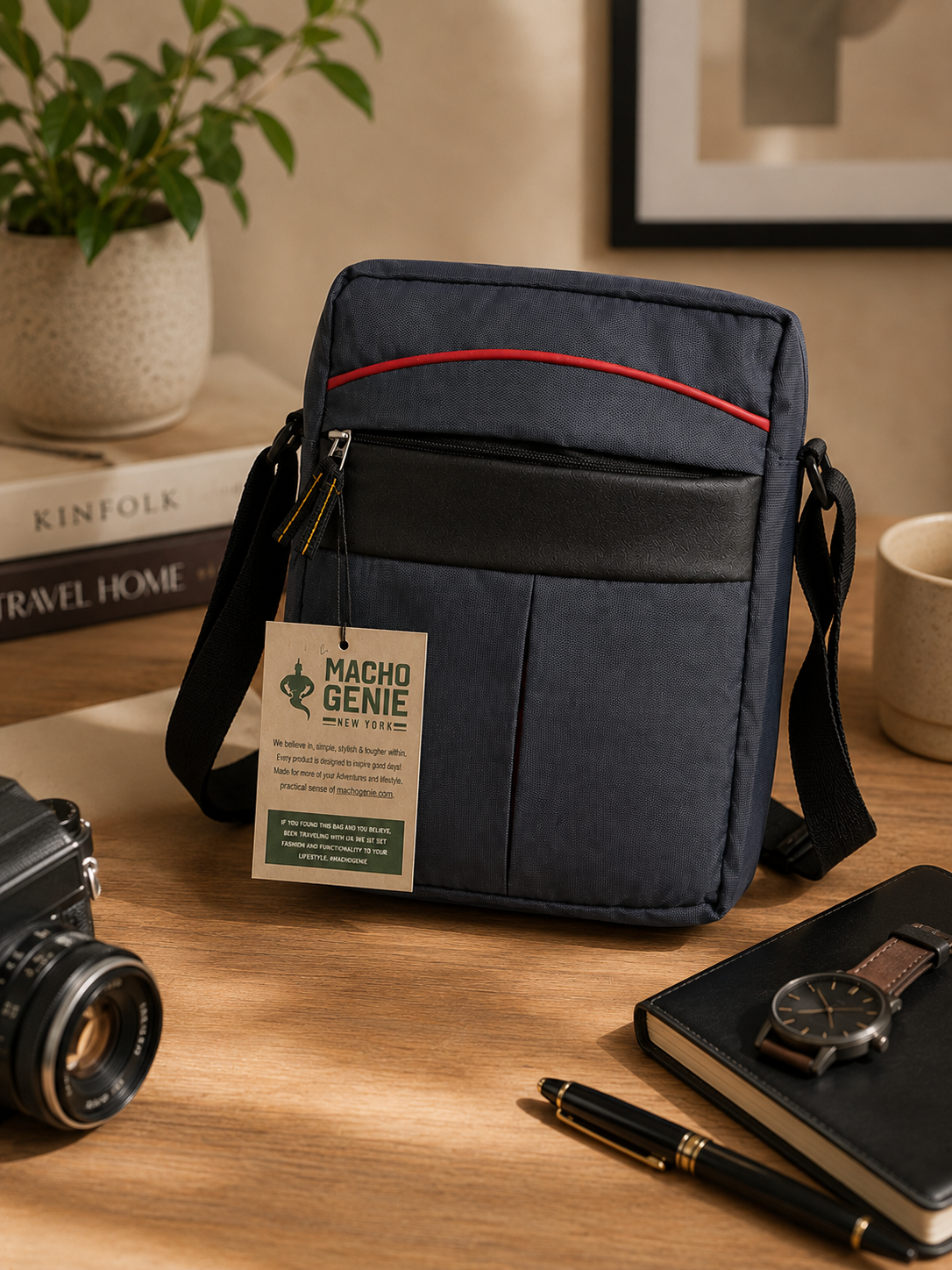 Macho Genie UrbanEdge Crossbody Messenger Bag