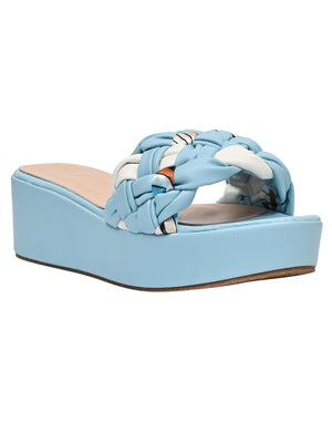 Jove Women's Platform Wedge Blue