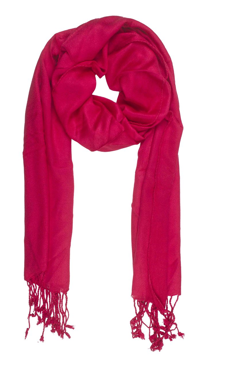 In-Sattva Colors - Soft and Elegant Solid Color Scarf Stole - Fushcia