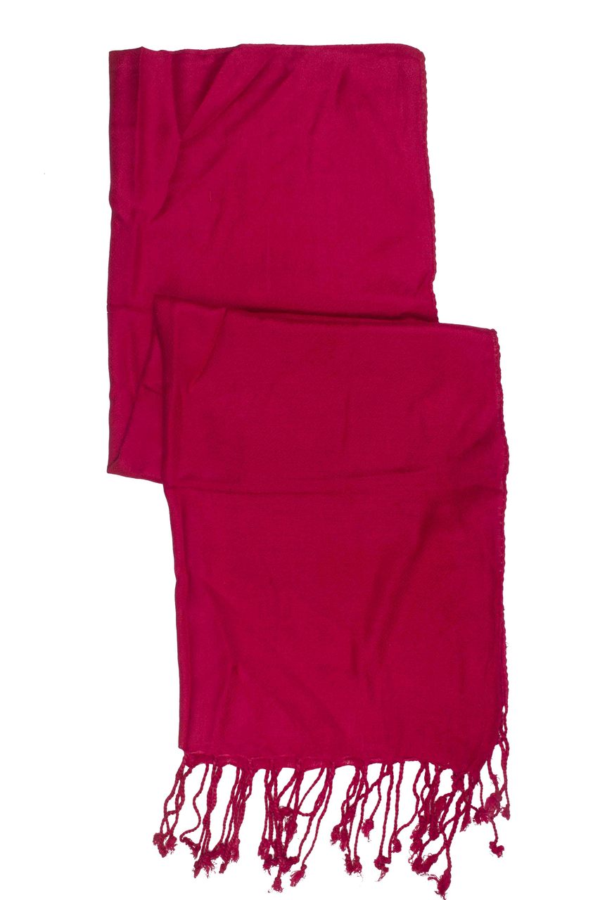 In-Sattva Colors - Soft and Elegant Solid Color Scarf Stole - Fushcia