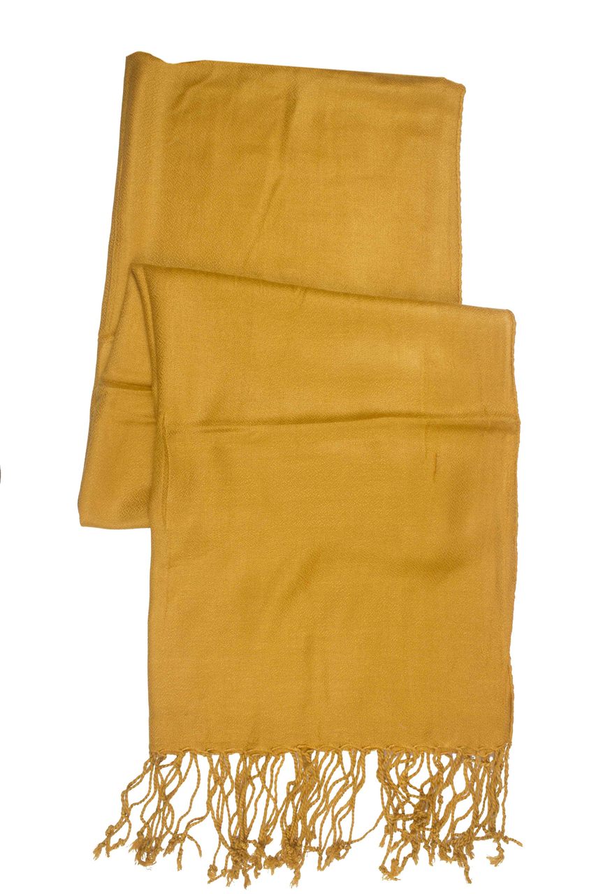 In-Sattva Colors - Soft & Elegant Solid Color Scarf Stole, Mustard