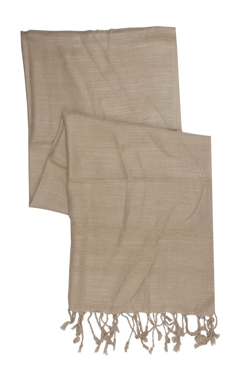 In-Sattva Colors - Elegant Solid Color Scarf Stole ÛÒ Beige