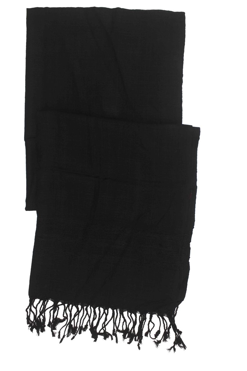In-Sattva Colors - Elegant Solid Color Scarf Stole - Black