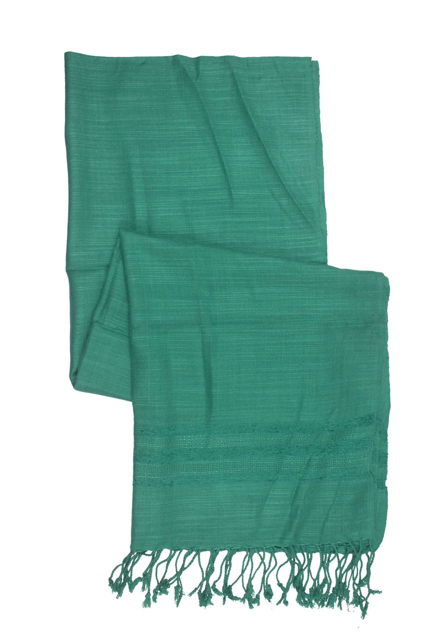 In-Sattva Colors - Elegant Solid Color Scarf Stole - Green
