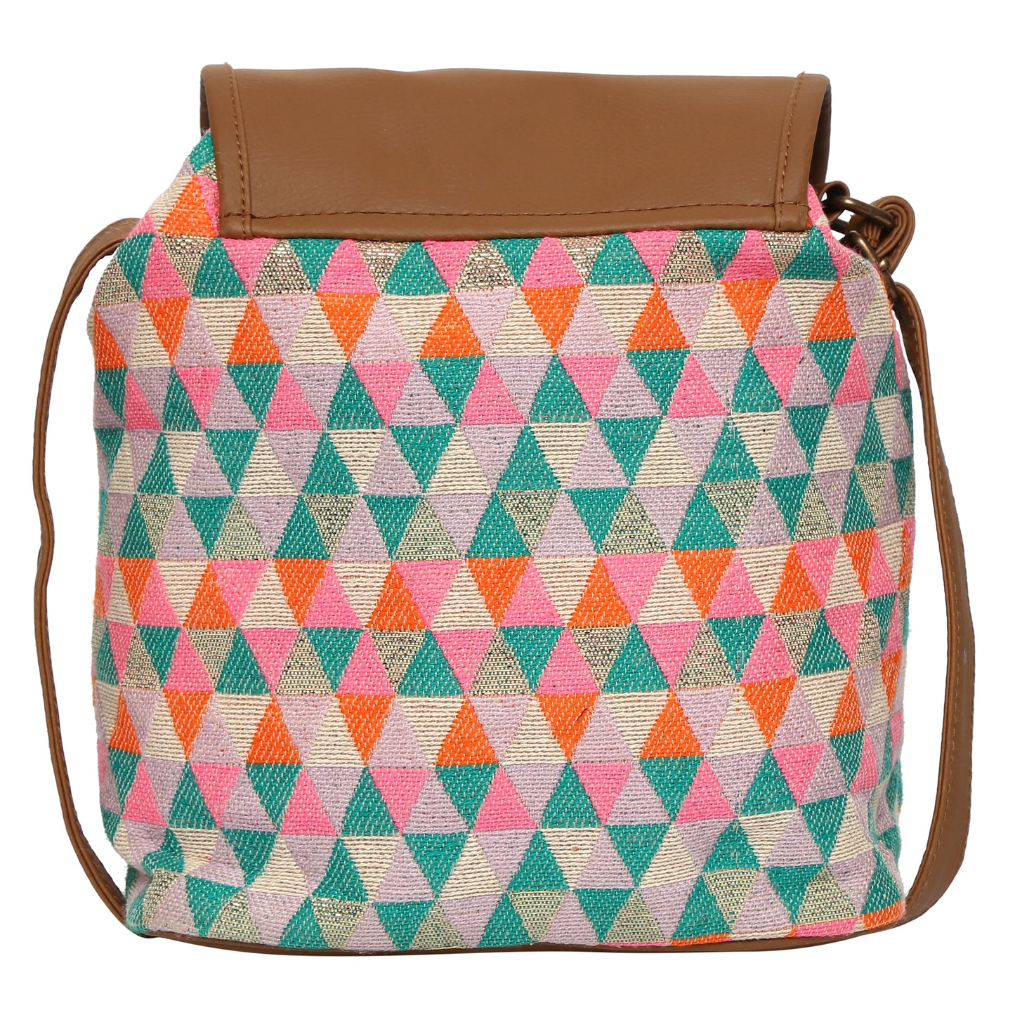 Women's Crossbody Multicolored Diamond Print