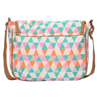 Bohemian Aztec Print Handbag | Back