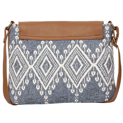 Women's Crossbody Cedar Gray Boho Print w/Tassel