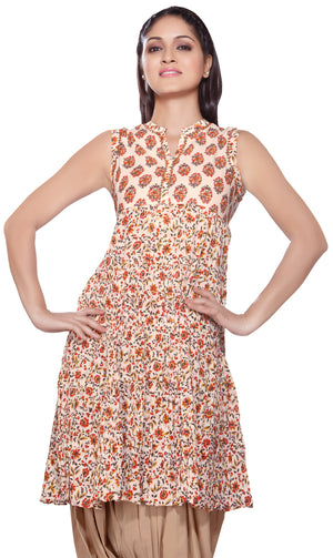 Rangmanch Women's Kurta Tunic - Sequinsed Neck Yoke ÌÎÌ_Ì´åÇÌÎÌ__ÌÎÌ_ÌÎ_ÌÎÌ_Ì´åÌÎÌ_ÌÎ_ÌÎÌ_Ì´å« Red Front