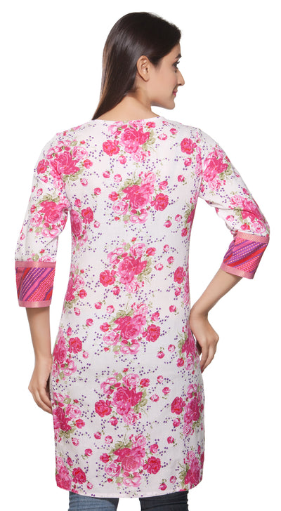Rangmanch Women's Kurta Tunic- Pintucked & Lace Work ÌÎÌ_Ì´åÇÌÎÌ__ÌÎÌ_ÌÎ_ÌÎÌ_Ì´åÌÎÌ_ÌÎ_ÌÎÌ_Ì´å« Back