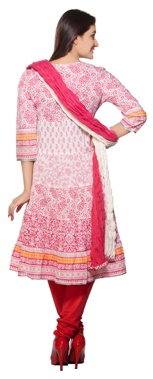 Trishaa Women's Printed Salwaar Kameez Set - Back