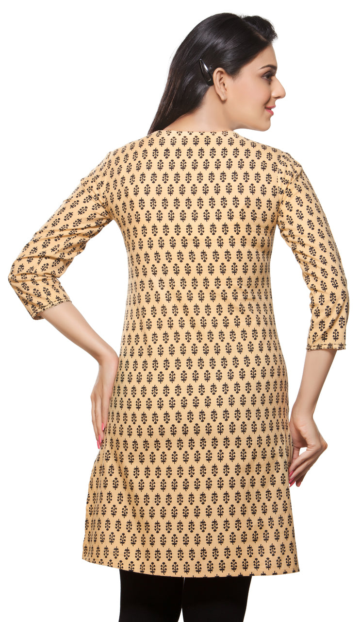 Rangmanch Women's Kurta Tunic- Printed with Front Button ÌÎå«ÌÎ_ÌÎÌ_ÌÎåÌÎÌ_ÌÎå´ Back
