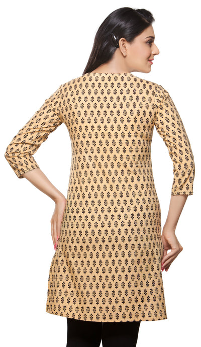 Rangmanch Women's Kurta Tunic- Printed with Front Button ÌÎå«ÌÎ_ÌÎÌ_ÌÎåÌÎÌ_ÌÎå´ Back