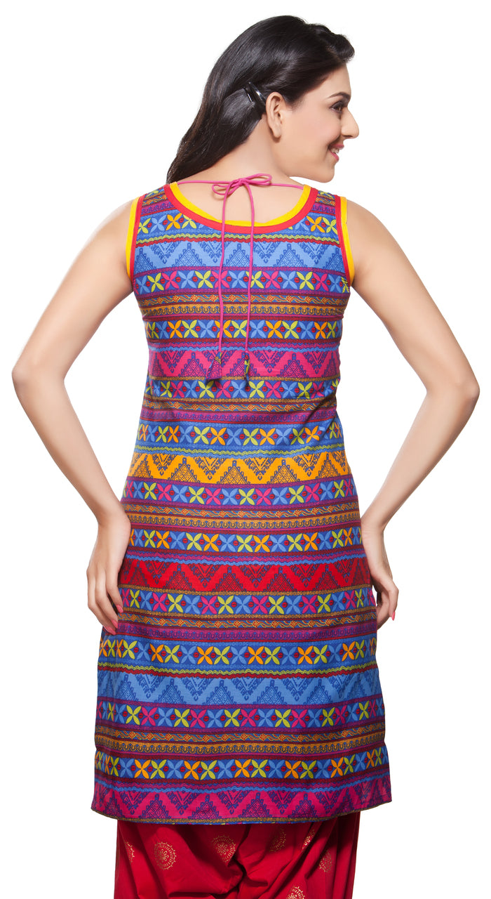 Rangmanch Women's Kurta Tunic- Stripes ÌÎå«ÌÎ_ÌÎÌ_ÌÎåÌÎÌ_ÌÎå´ Back