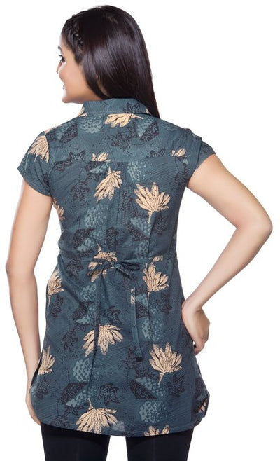 Akkriti Women's Kurta Tunic- Collared Kurta with Front Pleats ÌÎÌ_Ì´åÇÌÎÌ__ÌÎÌ_ÌÎ_ÌÎÌ_Ì´åÌÎÌ_ÌÎ_ÌÎÌ_Ì´å« Back