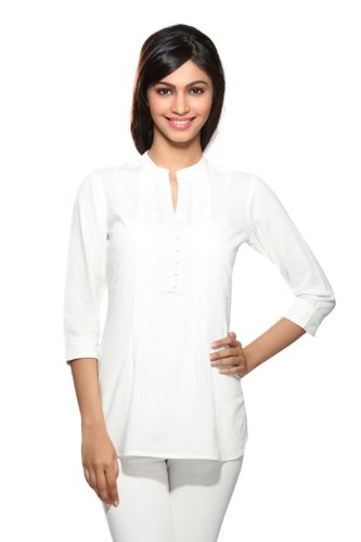 White Kurta Tunic Front