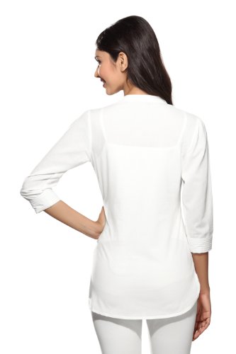 Women's Indian Cotton Printed Kurti-White