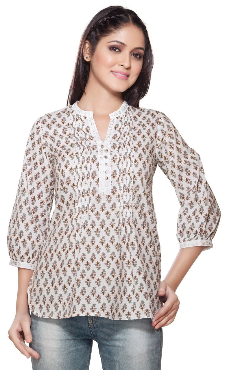 Akkriti Womens Indian Ethnic Kurta Tunic Front Pleats ÌÎÌ_Ì´åÇÌÎÌ__ÌÎÌ_ÌÎ_ÌÎÌ_Ì´åÌÎÌ_ÌÎ_ÌÎÌ_Ì´å« Front