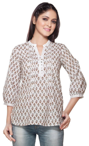 Akkriti Womens Indian Ethnic Kurta Tunic Front Pleats ÌÎÌ_Ì´åÇÌÎÌ__ÌÎÌ_ÌÎ_ÌÎÌ_Ì´åÌÎÌ_ÌÎ_ÌÎÌ_Ì´å« Front