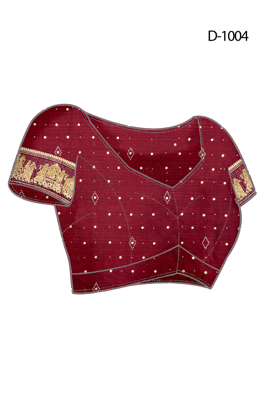 In-Sattva Women's Heritage Handloom Deluxe Tussar Silk Saree; Sangria Red