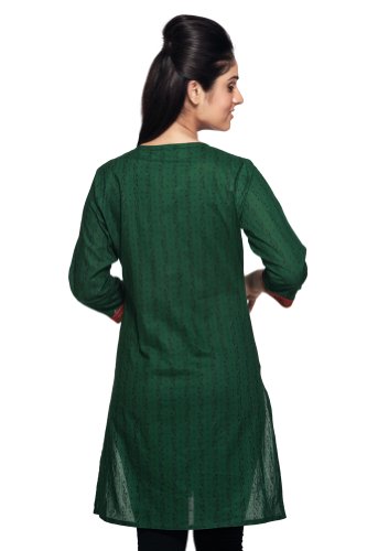 Women's Indian MixNMatch Kurta Tunic Green