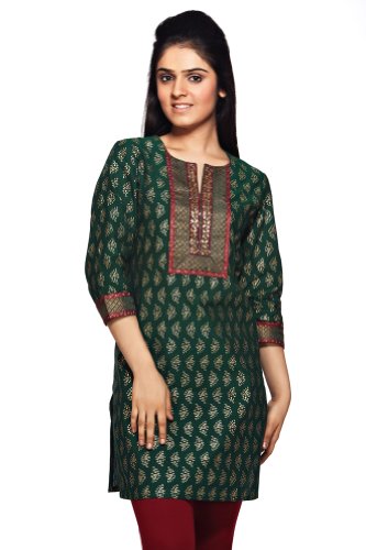 Women's Indian MixNMatch Kurta-Green