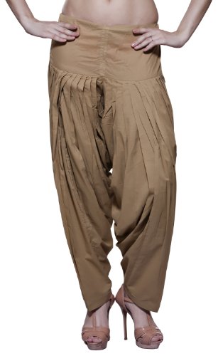 Womens Indian Ethnic Bottomwear Harem Pants- Beige