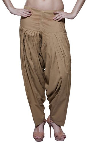 Womens Indian Ethnic Bottomwear Harem Pants- Beige