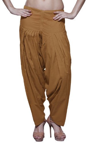 Womens Indian Ethnic Patiala Harem Ochre