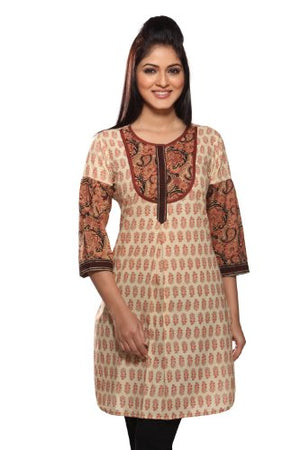 Beige Kurta Front