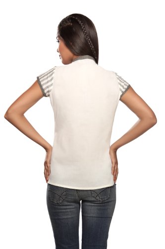 Women's Yoke Embroidered Top