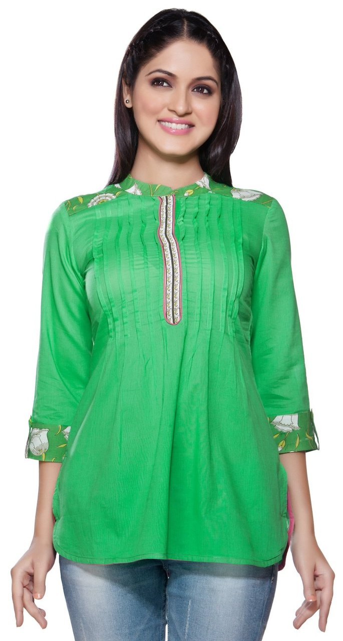 Akkriti Women's Kurta Tunic-  Front Pleats ÌÎÌ_Ì´åÇÌÎÌ__ÌÎÌ_ÌÎ_ÌÎÌ_Ì´åÌÎÌ_ÌÎ_ÌÎÌ_Ì´å« Front