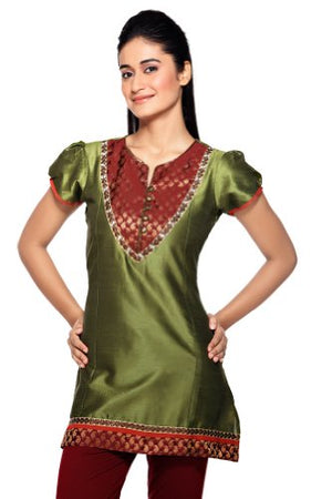Women's Indian MixNMatch Kurta Green