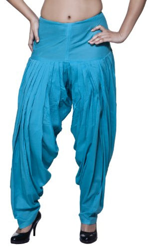 Womens Indian Ethnic Patiala Pants Turquoise Harem Pants