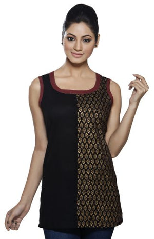 Black Kurta Tunic Front
