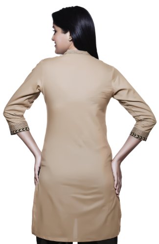 Beige Kurta Tunic Back