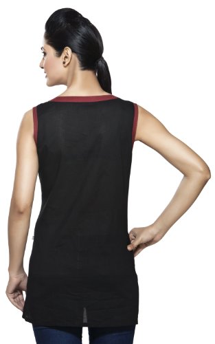 Womens Indian Ethnic Sleevless Dented Kurta Tunic