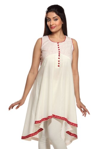 Women's Indian Mix N Match White Kurta Tunic