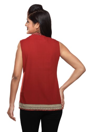 Women's Printed Yoke Kurti