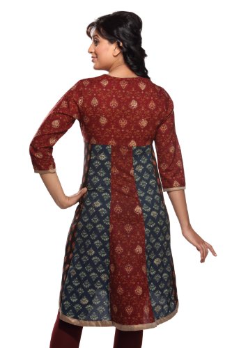 Women's Indian Mix N Match Maroon Kurta Tunic
