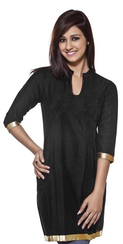 Black Kurta Tunic Front