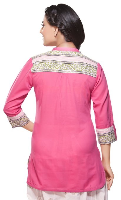 Akkriti Women's Kurta Tunic- Printed Yoke & Roll up Sleeves ÌÎÌ_Ì´åÇÌÎÌ__ÌÎÌ_ÌÎ_ÌÎÌ_Ì´åÌÎÌ_ÌÎ_ÌÎÌ_Ì´å« Back