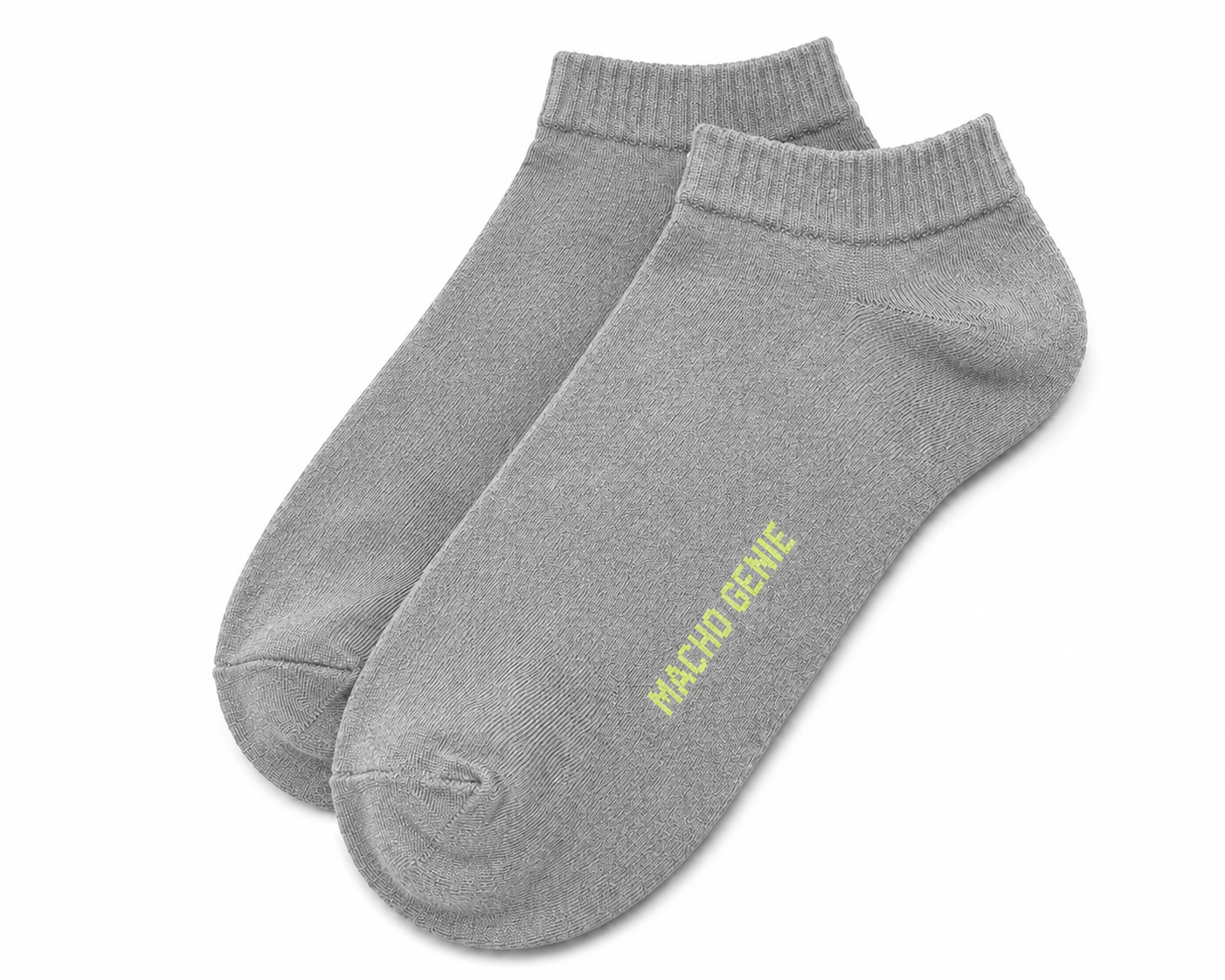 Macho Genie Men’s Grey Ankle Length Socks